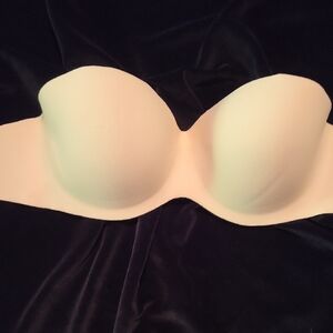 Elegant Cream Strapless Bra